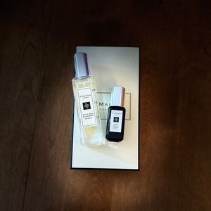 Jo Malone White moss and snowdrop and Myrrh and tonka cologne